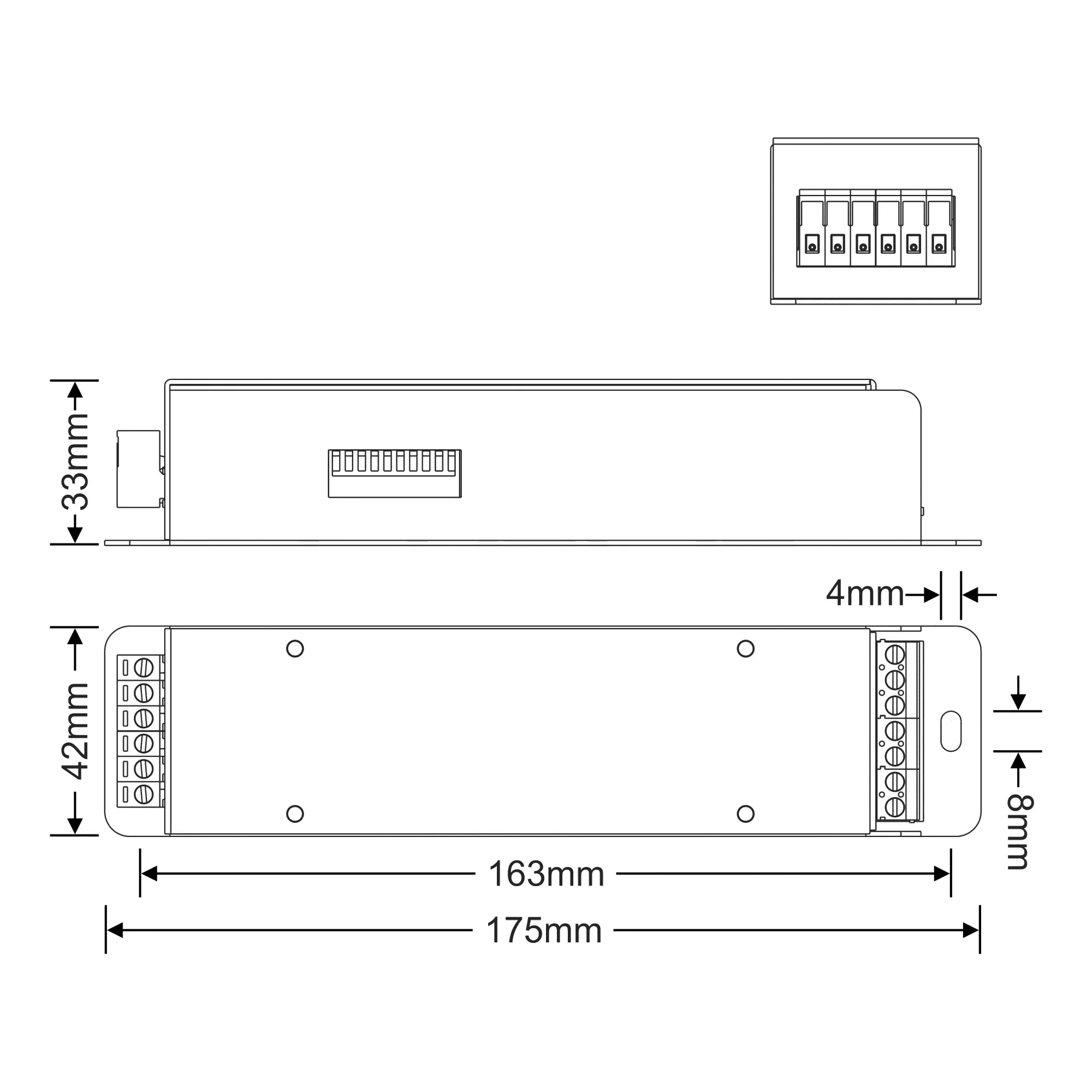 4 Channel CV DMX Decoder 12/24V DC 854-5A  LTECH DMX Controller